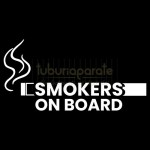 Sticker auto pentru masina mesaj Smokers On Board (small) autocolant